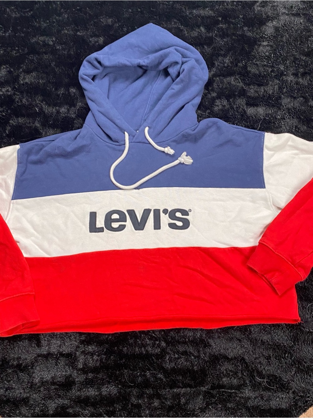 Levi's Men's Colorblock Crewneck Sweatshirt - Blue/White/Red